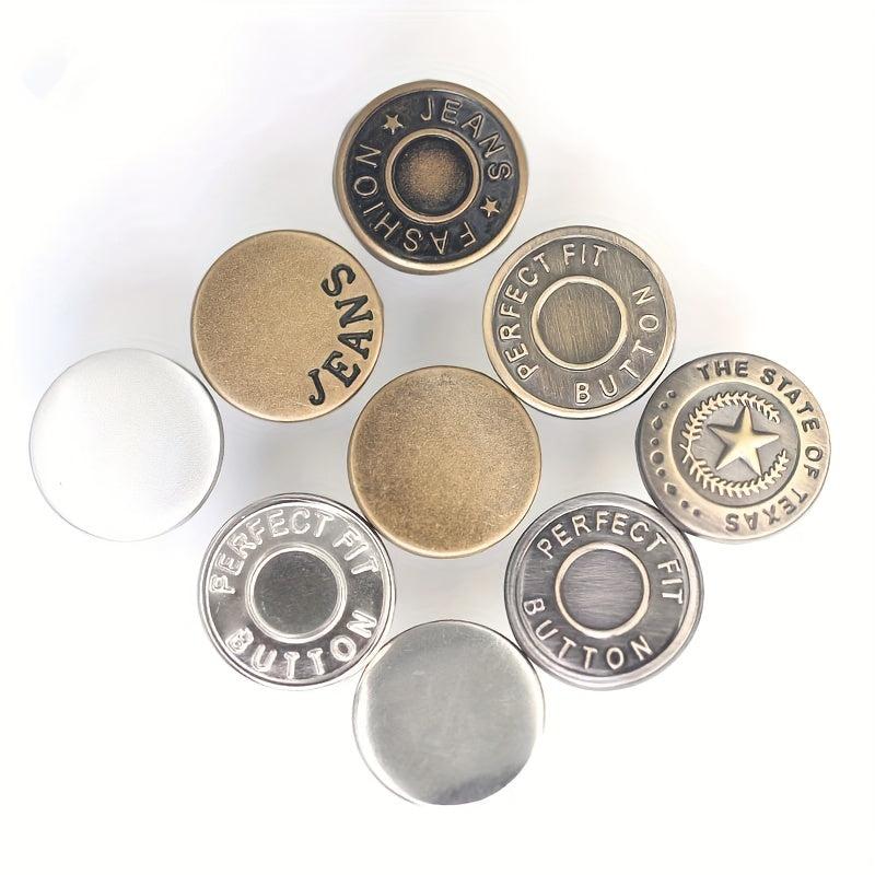 4pcs Seam Button Pins for Jeans No Sewing Installation