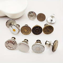 4pcs Seam Button Pins for Jeans No Sewing Installation