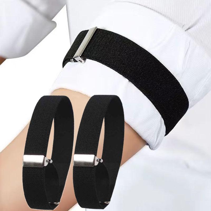 2PCS Elastic Armband Arm Strap Shirt Garters Sleeve Holders