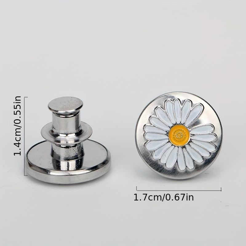 1pc Seamless Detachable Metal Button