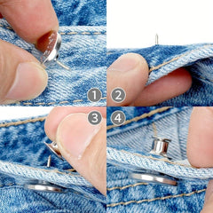 1pc Seamless Detachable Metal Button