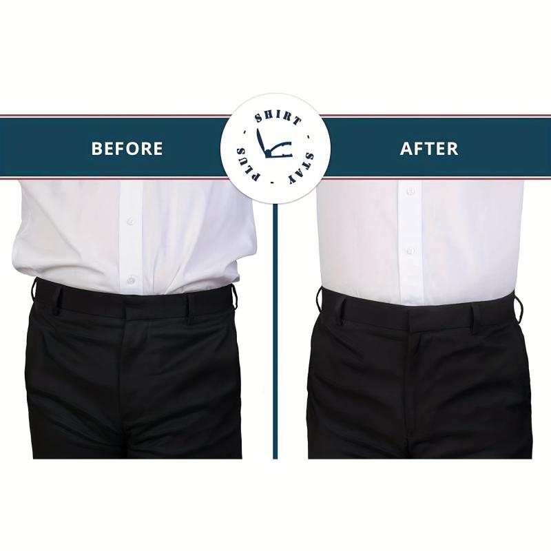 Men's Shirt Wrinkle Resistant Suspender Clip 3 Clips