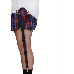 Men's Shirt Wrinkle Resistant Suspender Clip 3 Clips