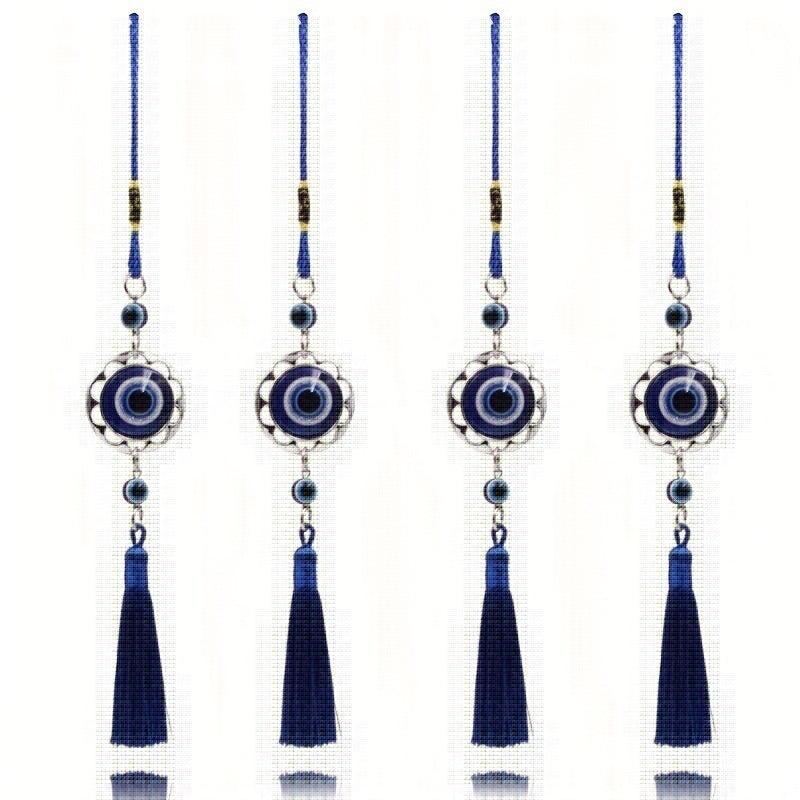 Peach Heart Eye Pendant Tassel Devil's Eye Men's Accessory