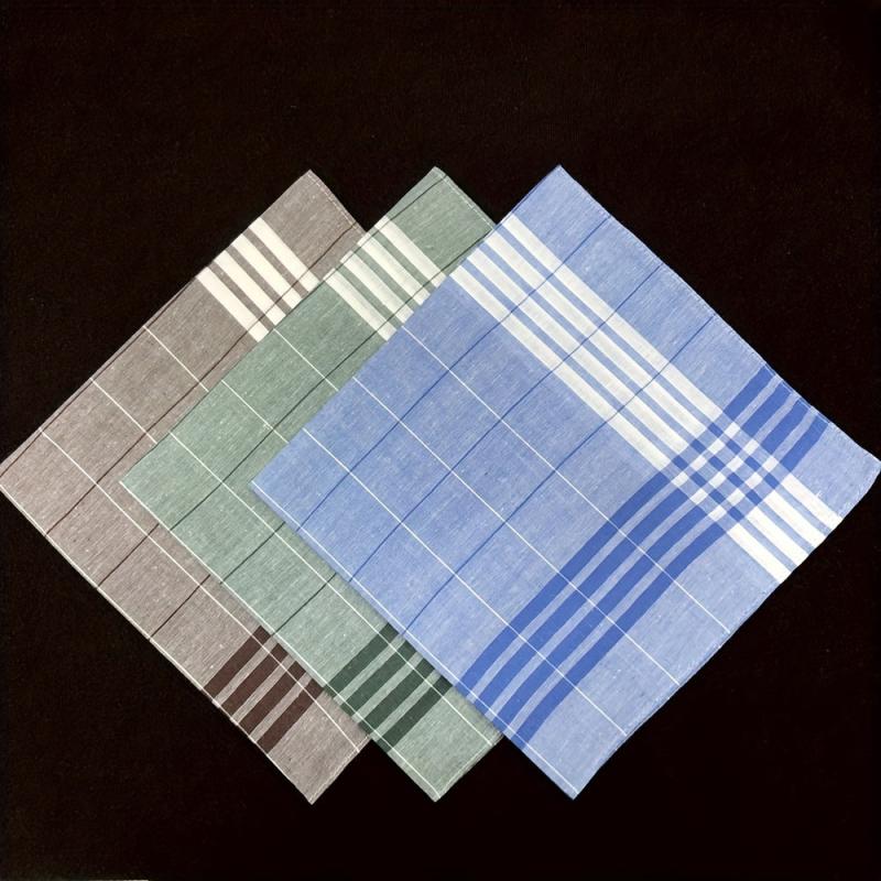 Men's Soft Handkerchief Pure Mix Colors 3pcs 6pcs 40 01 cm