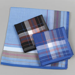 3pcs Men's Striped Business Pocket Handkerchief
