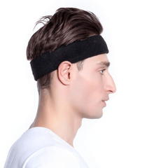 3pcs Pack Gray Sweat Absorption Headband for Sports & Fitness