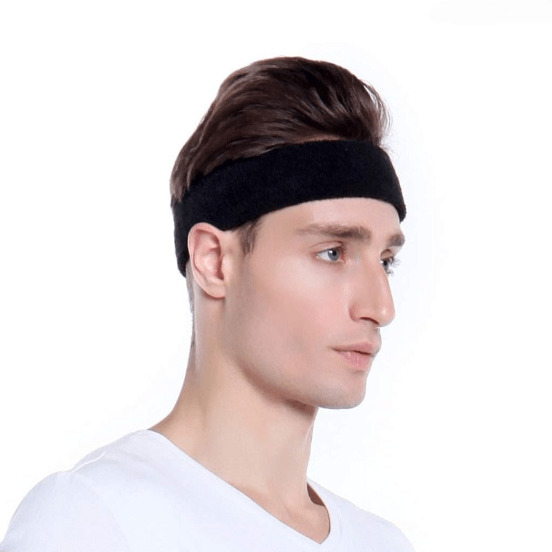 3pcs Pack Gray Sweat Absorption Headband for Sports & Fitness