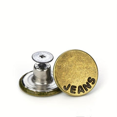 10pcs Seam Button Pins for Jeans Set with Screwdriver