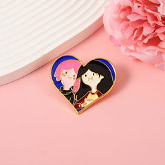 Men's Alloy Cartoon Brooch for Backpack Jeans