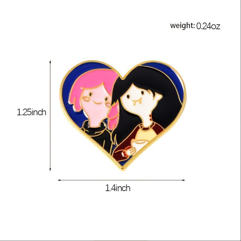 Men's Alloy Cartoon Brooch for Backpack Jeans