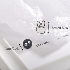 Cartoon Asymmetrical Stud Earrings