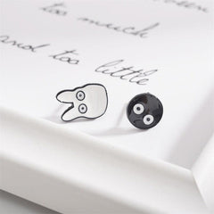 Cartoon Asymmetrical Stud Earrings