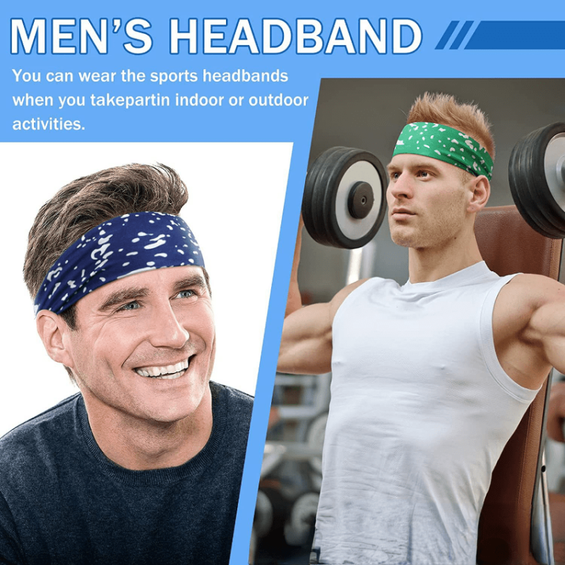 Printed Sports Headband For Gym