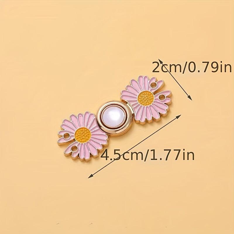Daisy Adjustable Waist Tightener Button Pants Jeans Skirts Collar Buttons Breast