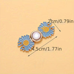 Daisy Adjustable Waist Tightener Button Pants Jeans Skirts Collar Buttons Breast