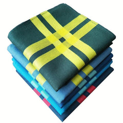 5-Pack Men's Silk Satin Strip Soft Handkerchief