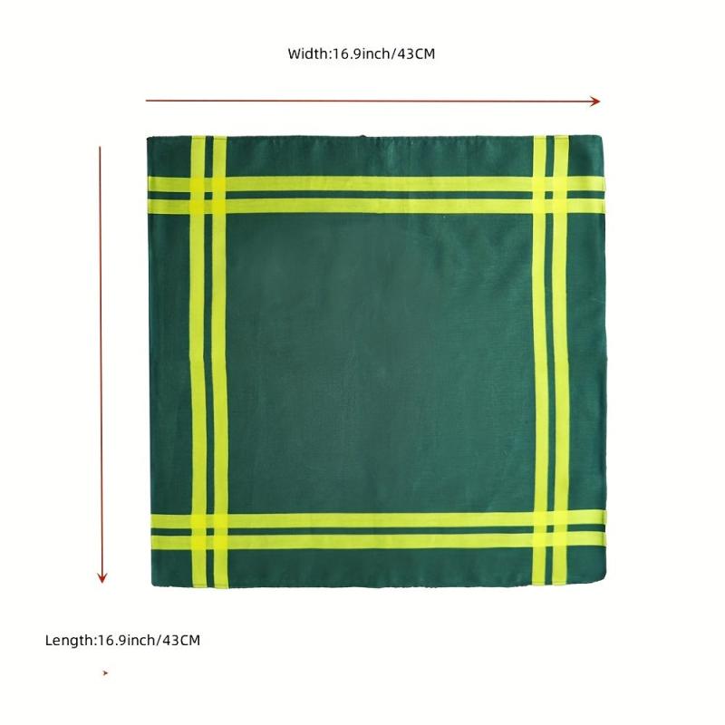 5-Pack Men's Silk Satin Strip Soft Handkerchief