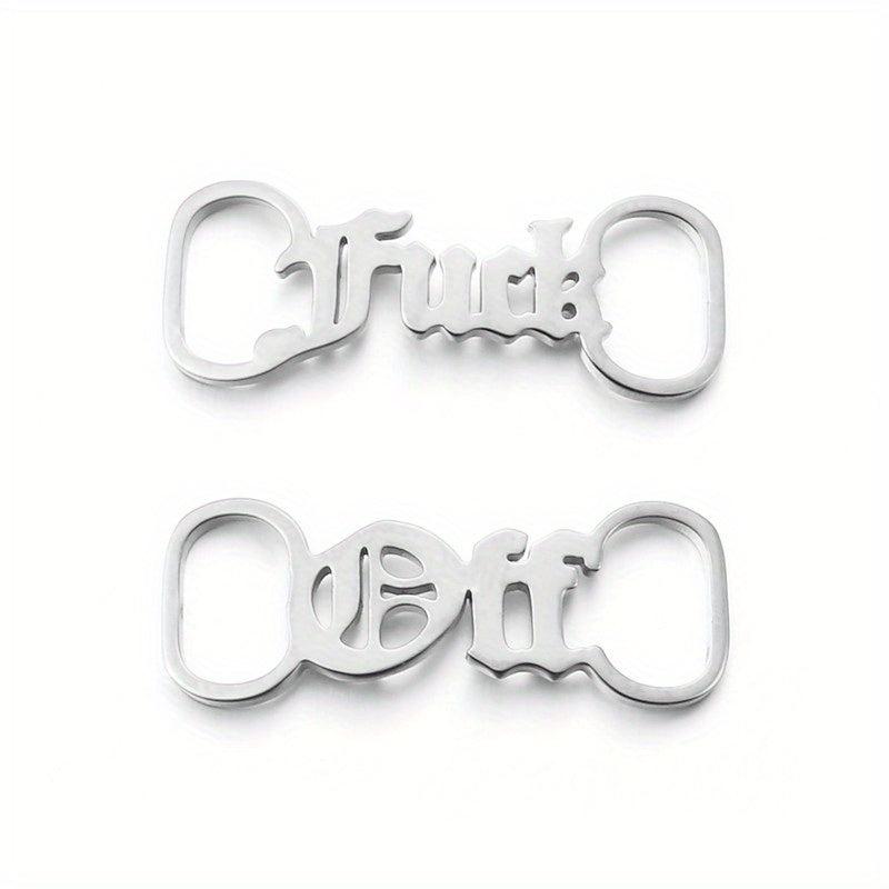 Stainless Steel Name Plate Shoe Clips For Men