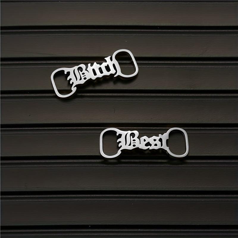 Stainless Steel Name Plate Shoe Clips For Men