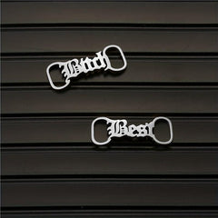 Stainless Steel Name Plate Shoe Clips For Men