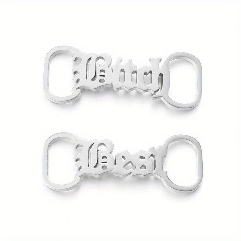Stainless Steel Name Plate Shoe Clips For Men