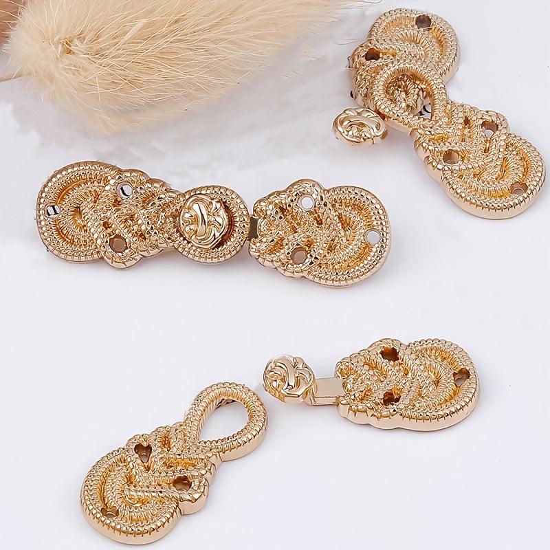 Metal Plate Buckle Cloud Shoulder Shawl Collar Pair Buckle For Men
