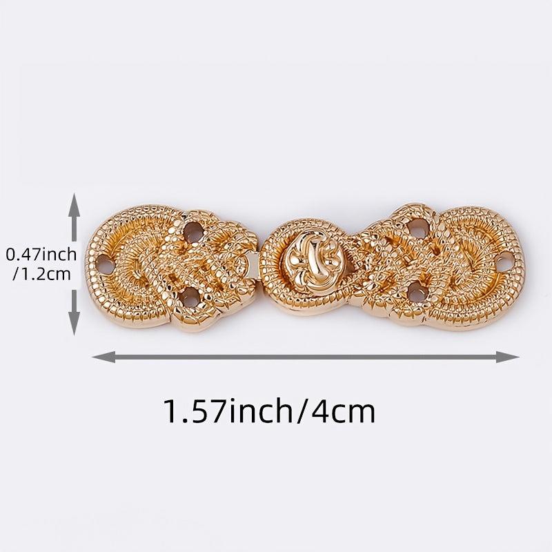 Metal Plate Buckle Cloud Shoulder Shawl Collar Pair Buckle For Men