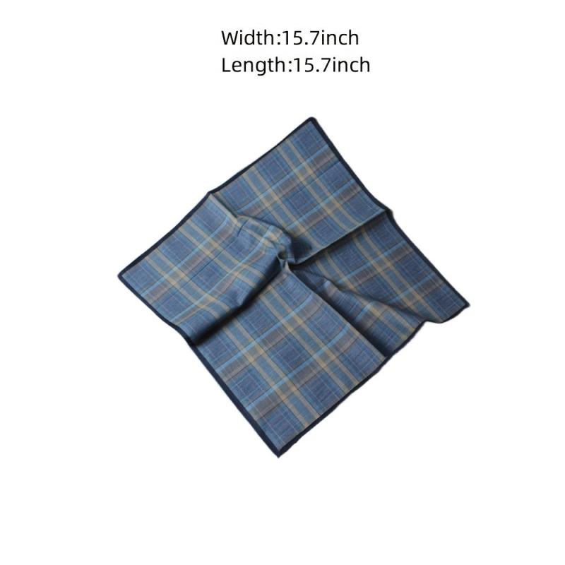 6 Pack Men's Lightweight Plaid Handkerchiefs