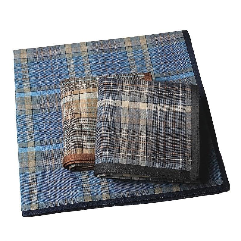 6 Pack Men's Lightweight Plaid Handkerchiefs