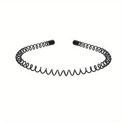 5pcs Elastic Wavy Spring Wave Hair Band Metal Hair Hoop Sport Hair Band