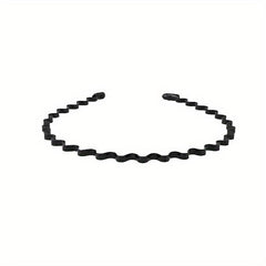 5pcs Elastic Wavy Spring Wave Hair Band Metal Hair Hoop Sport Hair Band