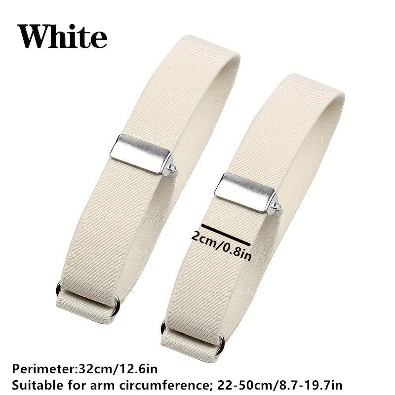 2pcs Elastic Armband Cuffs Women Men Ring Bracelet