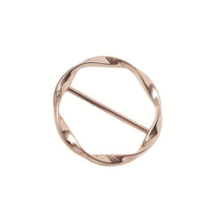 Scarf Ring Clip T shirt Tie Clips Metal Round Circle Clip Buckle