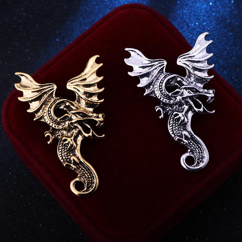 Men's Vintage Pterodactyl Wings Brooch