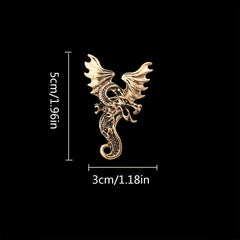 Men's Vintage Pterodactyl Wings Brooch
