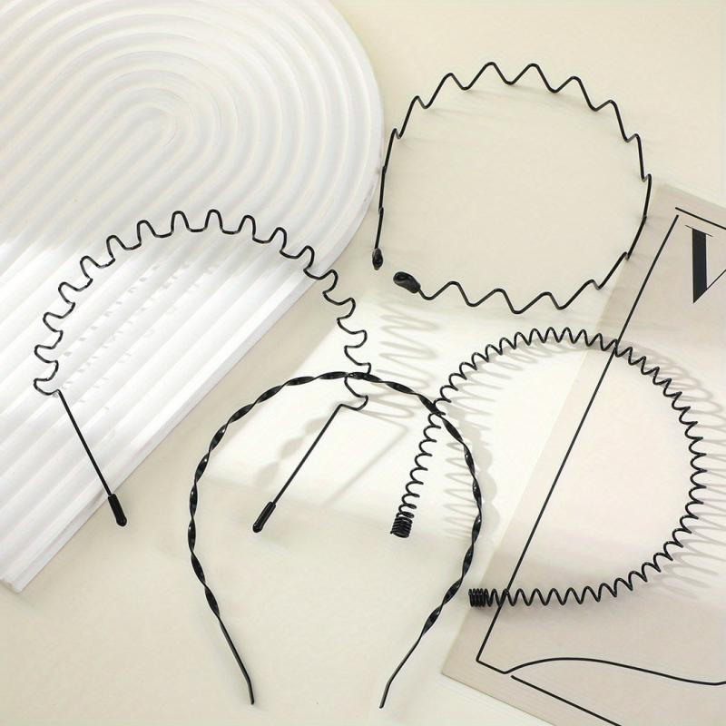 4pcs Men's Invisible Sports Headband Hair Accessories