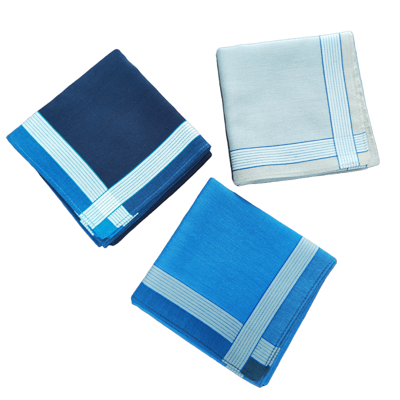 Men's Plaid Business Handkerchief Set