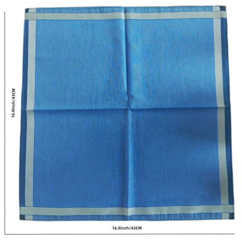 Men's Plaid Business Handkerchief Set