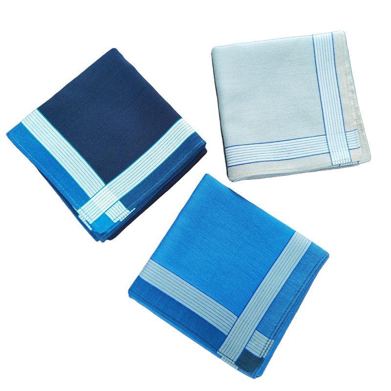 Men's Plaid Business Handkerchief Set