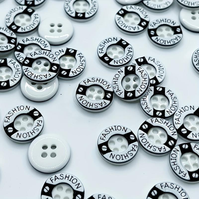 50pcs Classic Round Shirt Jacket Button DIY Clothing Accessories For Men