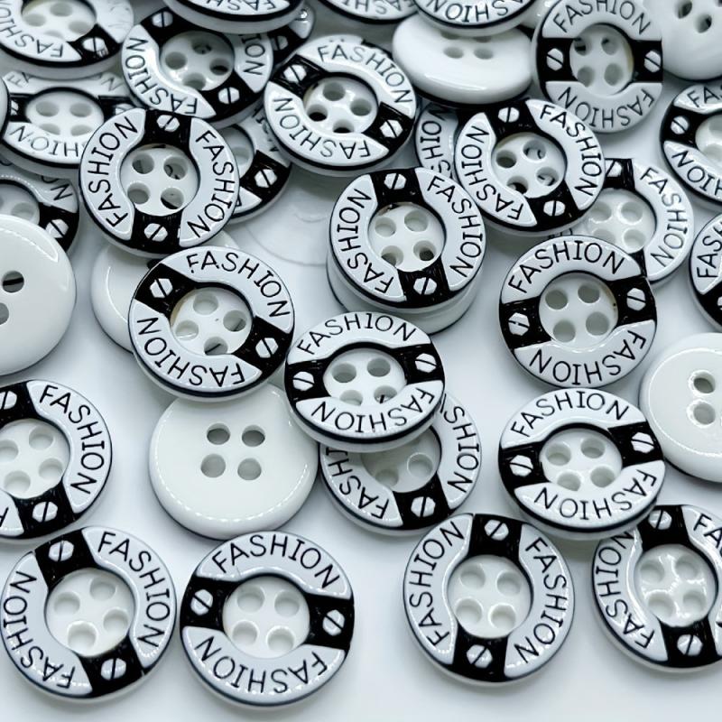 50pcs Classic Round Shirt Jacket Button DIY Clothing Accessories For Men