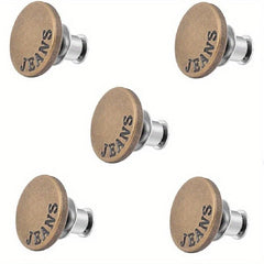 5Pcs Button Pins For Jeans Pant - Instant Replacement Button Pi