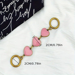 Love Shape Extension Chain Golden Purse Chain Strap Coach Bag Replacement