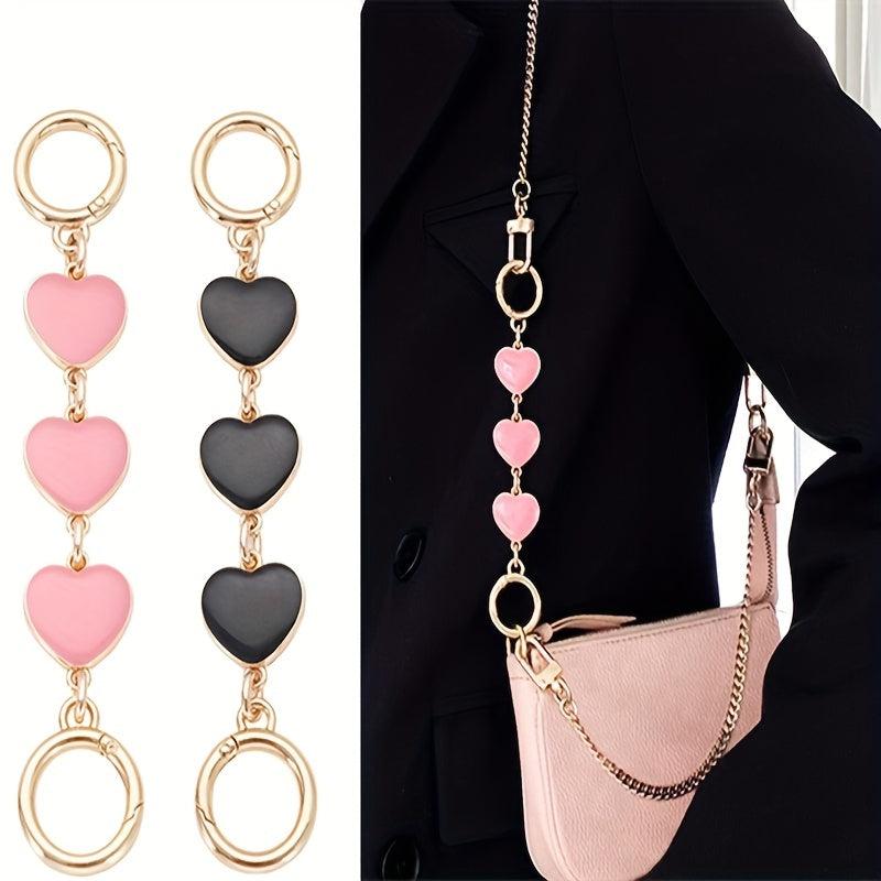 Love Shape Extension Chain Golden Purse Chain Strap Coach Bag Replacement