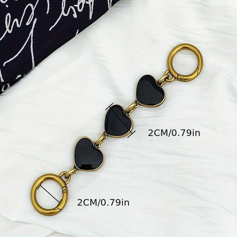 Love Shape Extension Chain Golden Purse Chain Strap Coach Bag Replacement