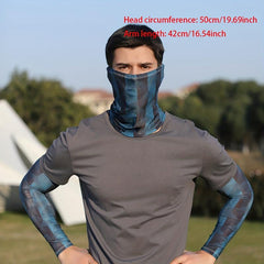 Colorful Tattoo Arm Sleeves & Face Towel Set