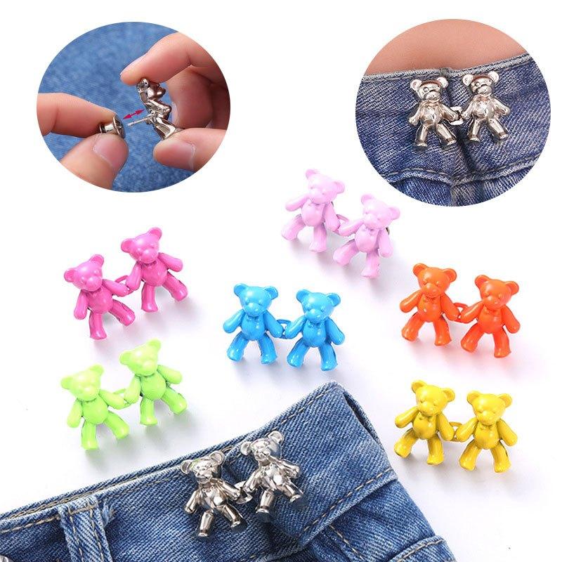 Detachable Metal Bear Waist Button for Men Pant DIY Clothing