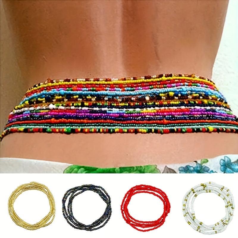 1PC Waist Beads Chain Belt Layered Belly Body Chain Beach Waist Jewelry