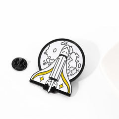 Rocket Pattern Seam Button Pins For Jeans Pants
